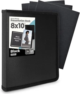 Photo Album 8X10 Binder - 48 Pages for Pictures, Portraits, Artwork, Keepsakes - Picture 1 of 7