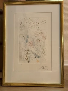 Salvador Dali I Am Beloved Farbe Radierung Handsigniert Songs Of Solomon - Bild 1 von 3