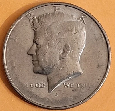 Rare Date/letters Missing Major Struck Through Grease Error Kennedy Half Dollar - Image 1 of 4