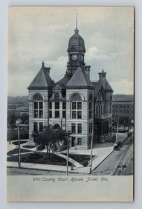 Joliet IL-Illinois, Will County Court House, Antique, Vintage Souvenir Postcard - Picture 1 of 2