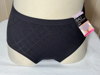 Bali High Waist Underwear 6/7 Brief Comfort Revolution 1 Pair Black 803J Womens - Image 1 of 4