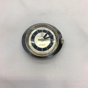 Funktionierende Omega Genève Dynamic TOOL102 Handaufzug Uhr silbernes Zifferblatt nur Top - Bild 1 von 6