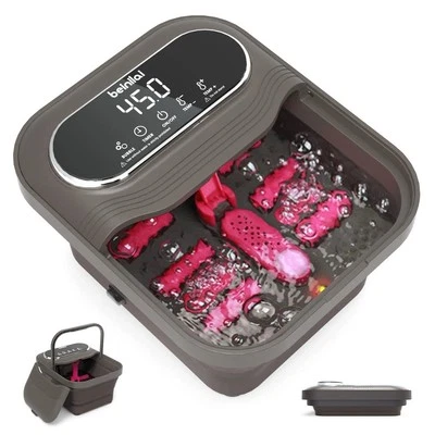BEINILAI Luxurious Collapsible Electric Foot Spa Massager With XL Touch Screen Display
