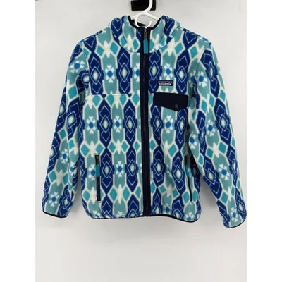 Chaqueta polar Patagonia Synchilla para mujer S con capucha AOP cremallera completa azul magnate Foto 1 de 4
