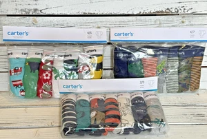 Carter's 7 pack Boys Briefs Underwear 2/3 4/5 6/7 Designs Stripes New Tag Free - Picture 1 of 25