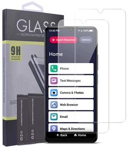 2X Trempé Verre Écran Protecteur Fissure Économiseur pour Jitterbug Smart 4 / - Picture 1 of 7