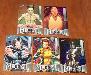 Five Marvel Universe Metal Cards - Picture 1 of 2