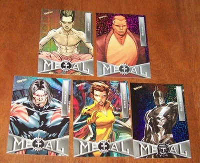 Five Marvel Universe Metal Cards - Image 1 of 2