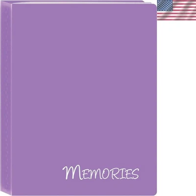 Mini álbum de fotos I-46M/PR 36 bolsillos para guardar recuerdos, púrpura, 4" x 6" Foto 1 de 4