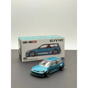 Kaido House Honda Civic EF Kaido Works V1 Mini GT Teal #126 - Picture 1 of 5