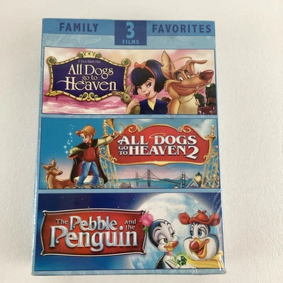 Family Favorite Films DVD All Dogs Go To Heaven Pebble Penguin Animated SEALED Foto 1 de 4