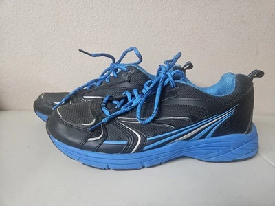 Zapatillas deportivas para correr negras con ribete azul para hombre talla 8,5 W Foto 1 de 4