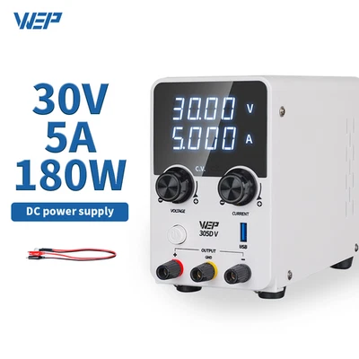 WEP 305D-V 180W 30V 5A DC Lab Power Supply Adjustable Voltage Regulator Repair - image 1 of 4