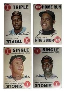 Vintage 1968 Bball cards-Frank Robinson, Hank Aaron, Willie Mays, Mickey Mantle - Picture 1 of 10
