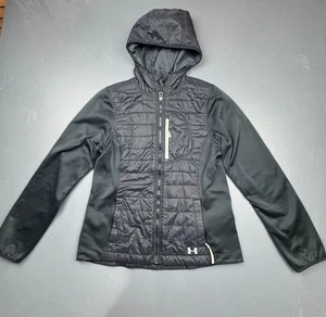 Under Armour ColdGear Infrared Jacket Women’s M Black Hooded Primaloft Zip Coat - Bild 1 von 12