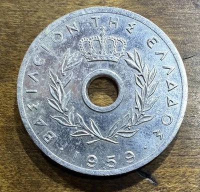 Greece 1959 10 Lepta KM#78 High AU Condition - Image 1 of 4