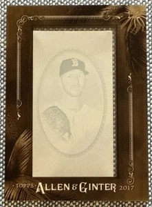 Chris SALE🔥2017 Topps Allen & Ginter Framed Cyan Printing Plate #41 1/1 Red Sox - Picture 1 of 2
