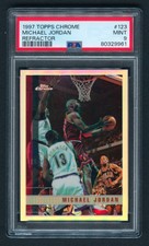 1997 Topps Chrome #123 Michael Jordan Refractor  PSA 9 MINT