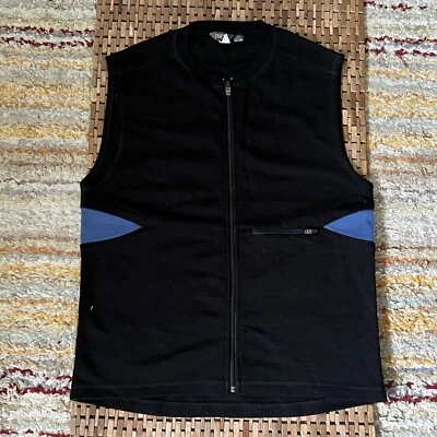 IBEX 100% Australian Merino Wool Full Zip Vest Black Men’s Size Large L - Image 1 of 3