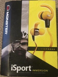 Monster iSport Immersion Livestrong In-Ear Headphones - Yellow - Picture 1 of 10