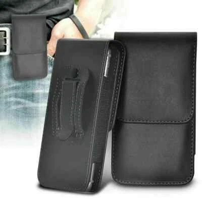 Black Belt Clip Pouch Holster Vertical Magnetic Phone Case Cover Holder 2025 - Image 1 of 4