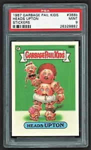 1987 Topps Garbage Pail Kids Series 10 #388b HEADS UPTON PSA 9 Mint Os10 CARD! - Picture 1 of 2