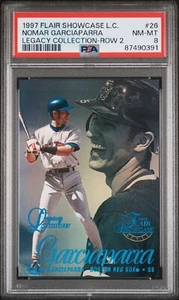 1997 Flair Showcase Legacy Row 2 Nomar Garciaparra RC 5/100 Jersey # 1/1 PSA 8 - Picture 1 of 5