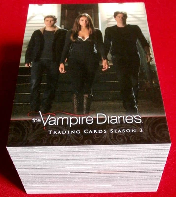 VAMPIRE DIARIES Season 3 - COMPLETE BASE SET (72 Cards) - Cryptozoic 2014 - Image 1 of 4