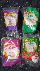 Vintage 1993 & 1994 Barbie McDonalds Happy Meal Toys Factory Sealed #1-2-6-13 - Picture 1 of 2