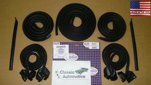 69-72 Chevelle Door Roof Rail Trunk Quarter Weatherstrip 2dr HT Seals METRO USA - Picture 1 of 10