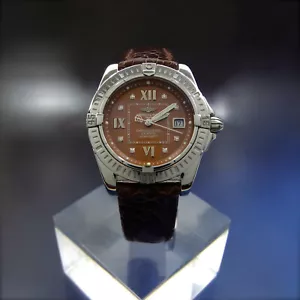 BREITLING Cockpit Galactic Lady A71356 Damenuhr Diamant Zifferblatt 32 mm Stahl - Bild 1 von 15
