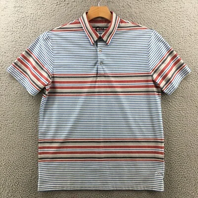Zyia Active Polo Shirt Mens L Multicolored Collared 1/4 Button Short Sleeves - Image 1 of 4