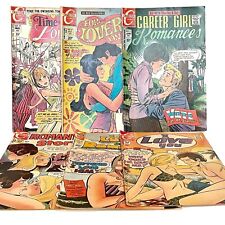 Vintage 1970s Charlton Comics Lot of 6 Romance Lovers Time for Love Career Girl