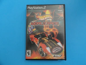 PS2 HOT WHEELS WORLD RACE - ARTE DE PORTADA ORIGINAL Y ESTUCHE DE VIDEO DE GRAN ÉXITO - Imagen 1 de 3
