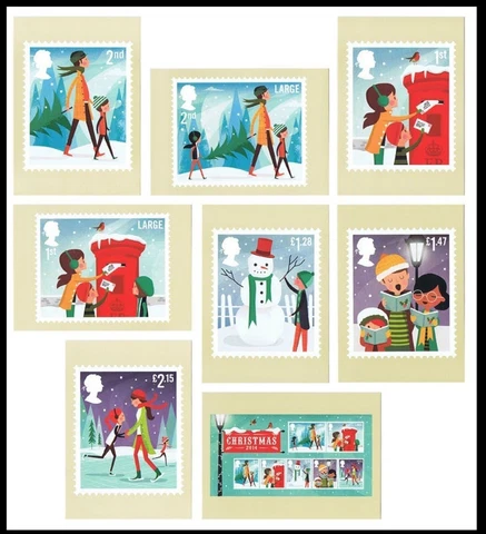 PHQ stamp postcards  Christmas  2014 Cover