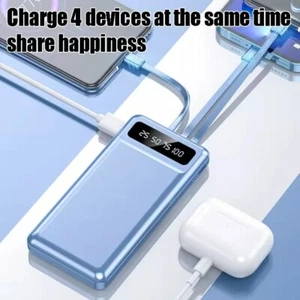 20000mAh Backup Power Bank External Battery Pack Charger for Cell Phone 4 USB - Picture 1 of 19