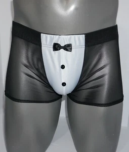 NEW MEN'S TUXEDO BOXER BRIEF LARGE - Picture 1 of 2