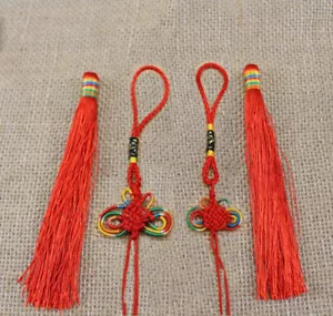 Wholesale 2/10pc Red Chinese Knot Tassels Jewelry DIY Pendant Decoration - Picture 1 of 12