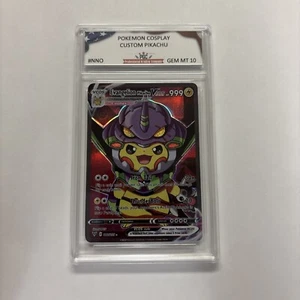Pikachu Evangelion Cosplay Custom Card / Hp 999 - Picture 1 of 2