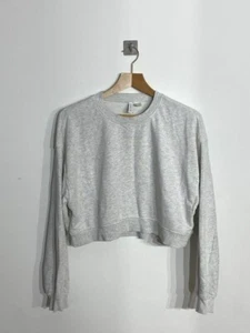 H&M Divided - Light Grey Cropped Sweatshirt - Picture 1 of 2