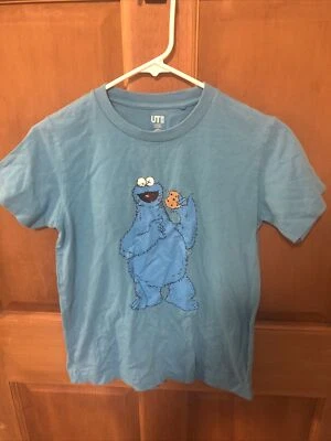 Uniqlo x KAWS Sesame Street Cookie Monster T-shirt Boys Size 11/12 - Image 1 of 4
