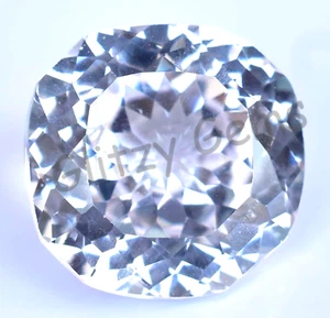 Natural Flawless White Montana Sapphire 30.6 Ct Cushion Certified Loose Gemstone - Picture 1 of 8