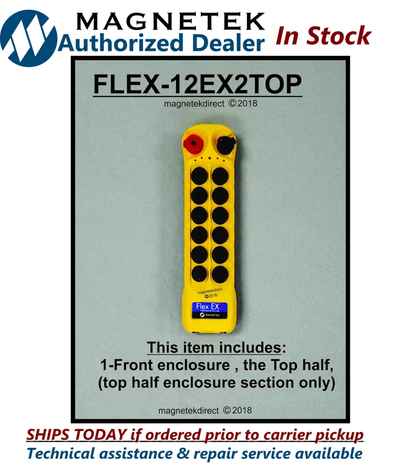 Magnetek FLEX-12EX2-TOP  front cover case, radio remote control transmitter part - Image 1 of 1
