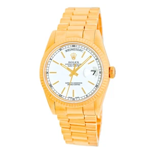 ROLEX 18K Yellow Gold 36mm Day Date President 18238 Box Lifetime Warranty - Picture 1 of 4