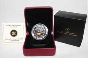 2013 Canada Silver 999 Wood Duck Proof $10 Colored Coin - Picture 1 of 3