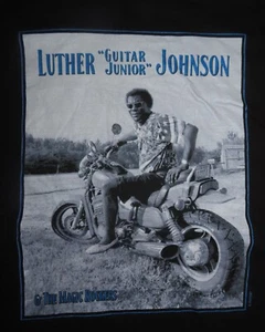 Blues Guitarist LUTHER "GUITAR JUNIOR" JOHNSON & THE MAGIC ROCKERS (XL) T-Shirt - Picture 1 of 2