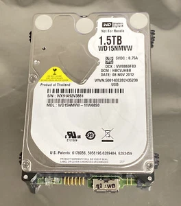 Western Digital WD15NMVW-11W68S0 HHMTJHKB 08 Nov 2012 WX91A 1.5TB 2.5" USB 3.0 - Picture 1 of 2