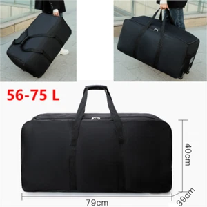 Reisetasche Sporttasche Weekender Fitnesstasche Tragetasche mit 2 Rollen 123L - Bild 1 von 12