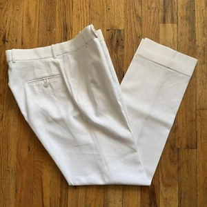 Maison Ava Boys Wool Blend Custom Couture Trousers Ivory 32” Waist 38” Outseam - Picture 1 of 10