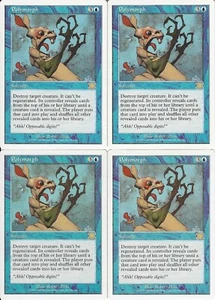 MTG: POLYMORPH 6th Edition RARE; played, Excellent condition x4 - Picture 1 of 2